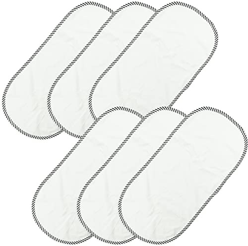 Paquete de 6 Forros Impermeables para Cambiador, Almohadillas para Cambiar Pañales de Bebé, Funda Suave para Cambiador, Impermeable, Reutilizable, 60 x 30 cm
