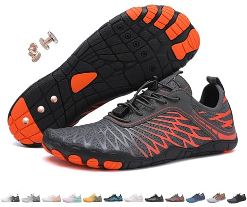 Generisch Zapatos descalzos de cobre con tierra para hombre y mujer, para neuropatía, ligeros, antideslizantes, para senderismo