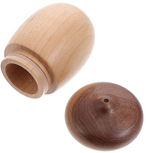 TOPPERFUN Dispensador De Palillos De Dientes De Madera con Tapa Forma De Bellota Pequeño Soporte para Cocina y Comedor Decorativo y Práctico para Hogar