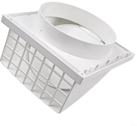 Wall Mounted Rainproof Outlet for Kitchen and Bathroom Extraction Systems (150)