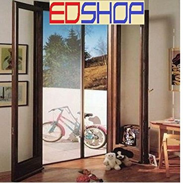 Moustiquaire enroulable 150 x 250 cm - blanc / marron / bronze - store réductible pour porte-fenêtre