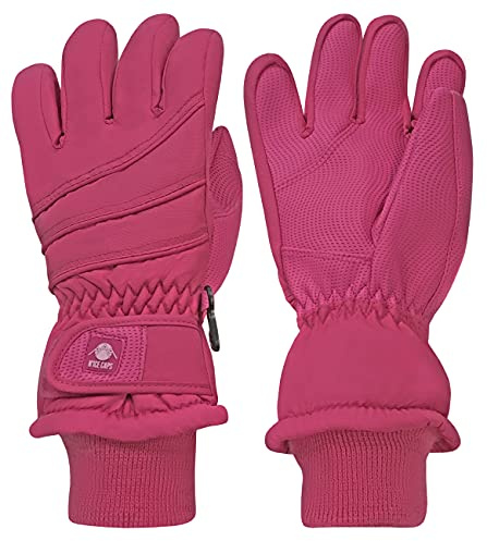 N'Ice Caps Kids Waterproof Winter Thinsulate Warm Gloves (Fuchsia, 7-8 Years)