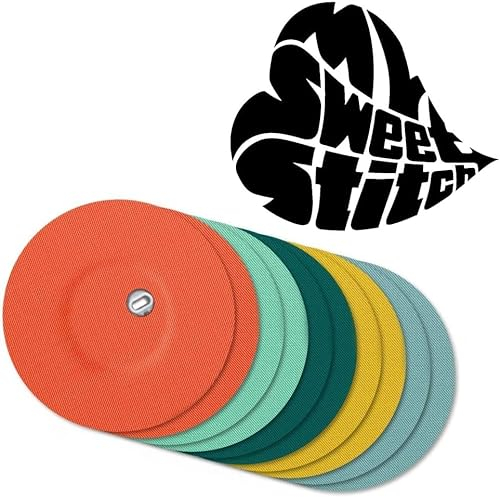 MySweetStitch - 10 x Freestyle Libre 3 Pflaster Rund mit Belüftungsloch, Overpatch Ø 60mm, Made in Germany, hautfreundlich, wasserfest, atmungsaktiv, Pastel