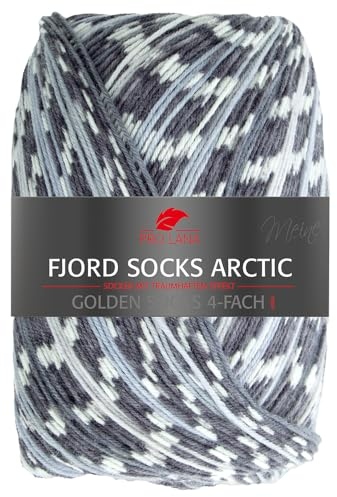 Frida's Ullhus Pro Lana 100 g Golden Socks 4-vägs Fjord Socks Arctic sockenull garn stickning 6 färger (285)