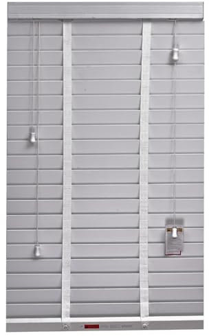 Rehan & Co Faux Wood Venetian Window Blind Grey Tape 210Wx150H cm