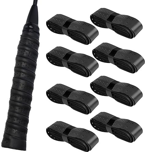 Badminton Griffband – Speedminton und Squash Schläger Griffband, Perfekt für Jeden Badminton, Tennisschläger und Squashschläger, Selbstklebendes Griffband, inklusive Overgrip für Tennisschläger