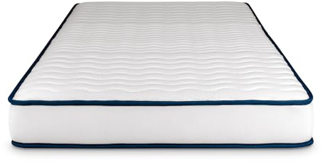 NATURALEX - Perfect Sleep Promo - Matelas 90x200-15 cm | Mousse à mémoire de Forme et Blue Latex - Confort Équilibré - 7 Zones de Couchage - Réversible - Hypoallergénique - Durable
