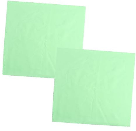 minkissy 2 Ensembles Chiffon D'essuyage Argenté Chiffon À Polir Pour Bijoux Lingettes Chiffons De Nettoyage En Microfibre Montre Chiffon De Nettoyage Suède 2 Pièces * 2