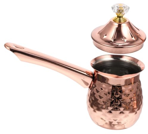 MUELODSIC Cafetera De Acero Inoxidable Cafetera Turca Para Calentar Leche Olla De Cocción Multifunción Para Café Turco y Cocinar Alimentos