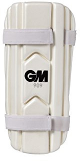 GM | Cricket | Forearm Guard | 909 | Dual Layered High-Density Foam | Soft Elasticated Straps | White | Adult Ambidextrous | Gunn & Moore