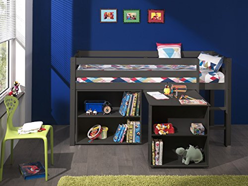 Vipack Multifunktionsbett Pino Hochbett Spielbett Kinderbett Taupe