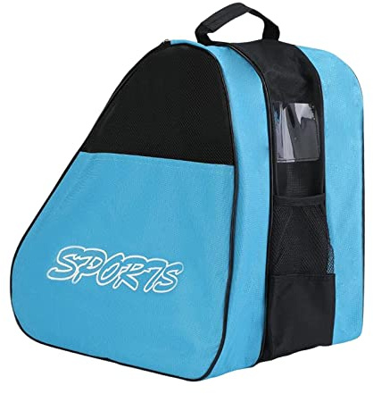 Baoblaze Ice & Inline Skates Bag, Large Storage Bag for Ice Skate, Roller Skate, Inline Skates for Both Kids and Adults,Regular,Blue