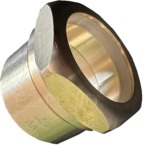 EZ-Fluid (1Pc) 1-1/2 DWV Sweat x Slip-Joint Brass Trap Adapter Drain Fitting,Adapts Copper To Tubular,C x SJ Brass Trap Adapter Solder Fitting,Sweat End Fits Over DWV Copper Tube Pipe