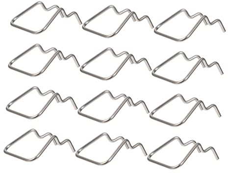 PartyKindom 12pcs Stainless Steel Pegboard Hooks Perforated Wall Hooks for Organizing Tools Easy Installation for Garage Workshop Kitchen and Display Needs