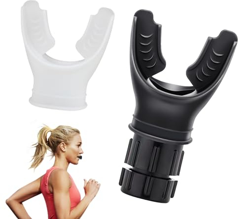 Pizens Dispositivo per Esercizi Polmonari, Allenatore Respiratorio con Regolazione della Resistenza, Portatile Lung Trainer Sport per Increase Cardio Endurance (Combinazione)