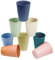 QUTHZZHY Gobelet Plastique 8 Pièces Tasse de Incassable en Polypropylène Verre Plastique Reutilisable pour Adulte Enfant Boissons Chaudes Froides (8 Couleurs)