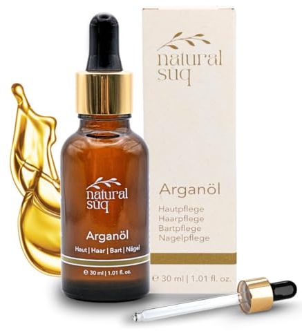 Premium Bio-Arganöl aus Marokko – 100 % rein, kaltgepresst – für Haut, Haare, Bart & Nägel - Feuchtigkeit, Glanz & Anti-Aging-Pflege (30 ml)