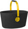 Lieblingskorb Basic deep Black Einkaufskorb und Thermobox in einem, isoliert, abwaschbar, Made in Germany, Picknickkorb zum kühlen von Lebensmittel, Einkaufstasche, Volumen: 22 Liter (Gold)
