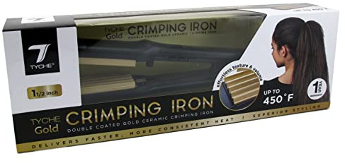 Tyche Gold Crimping Iron 1-1/2 Inch