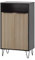 Schildmeyer Hank Schuhschrank 157162, Schwarzmatt/Akustikpaneel Optik, 60,2 x 33,1 x 107,9 cm