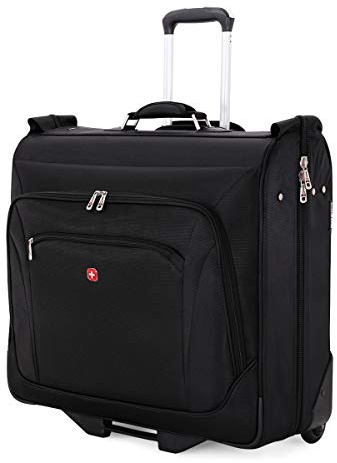 SwissGear 7895 Premium Rolling Garment Bag, Bonus Hanging Feature, Men's and Women's, 24-Inch Luggage - Black