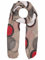 Zwillingsherz Seiden-Tuch im Punkt Design - Hochwertiger Schal für Damen Mädchen - Halstuch - Umschlagstuch - Loop - weicher Schlauchschal für Frühjahr Sommer Herbst und Winter - taupe