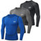 MEETYOO Kompressionsshirt Herren, Funktionsshirt Langarm Fitnessshirt Männer Sportshirt Atmungsaktiv Laufshirt für Laufen Jogging Sport Turnhalle