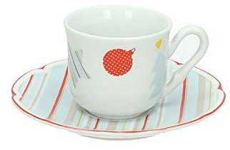 Tognana PK085018406 Kaffeservice Porslin Multicolor 6pz pack 100 cc med matchande fat