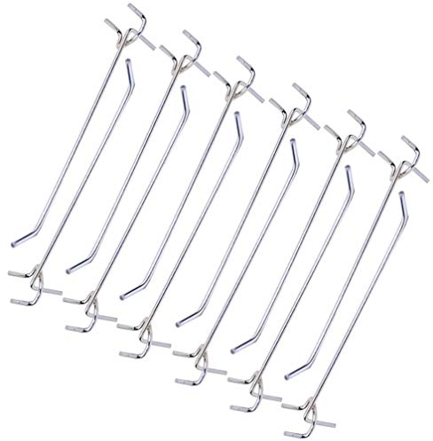 HEMOTON 40 Pz Metallo Pannello Forato Ganci Scaffalature Strumenti Organizer 20 Cm