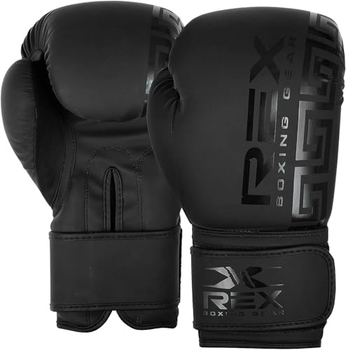 REX Sports Boxing gloves Muay Thai Pad gloves Sparring gloves MMA and Kick Boxing 02-08 OZ for Kids and 10-16 OZ for Adults (08)