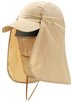 IBLUELOVER Casquette Baseball Homme Femme Chapeau de Soleil Intégrale Anti-UV Protéger Cou Visage 3 en 1 Chapeau Visière Respirant Séchage Rapide Cap de Sport Plage Voyage Randonnée Chasse Vélo