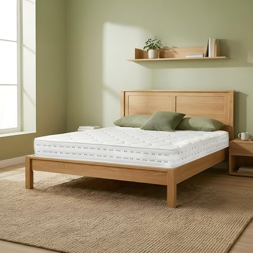 Materassi Russo Materasso in WATERFOAM, Altezza 20 cm Reali,Rivestimento in Aloe Vera Antibatterico, Spedito Sottovuoto Arrotolato, 100% Made in Italy (160 x 200 Cm Matrimoniale)