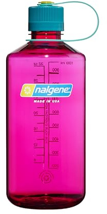 Nalgene Sustain Tritan BPA-Free Water Bottle Made with Material Derived from 50% Plastic Waste, 32 OZ, Narrow Mouth, Eggplant