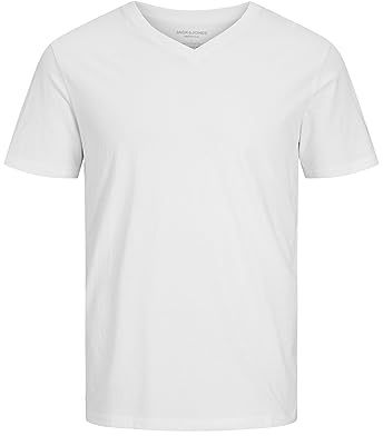 JACK & JONES T-Shirt Plain V-Neck T-Shirt