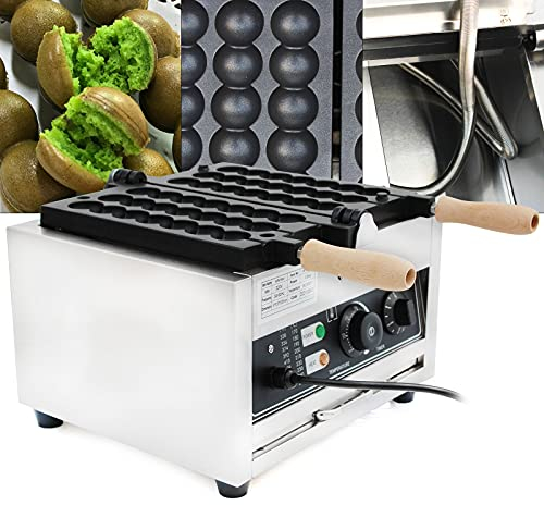 Comercial Bocado de gofres Burbuja Waffle Maker Eléctrico Acero Inoxidable Máquina Rotativa Gofrera Máquina Para Panaderías Gofrera Huevo Huevo Huevo Antiadherente Comercial Recubrimiento