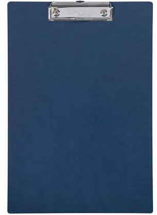 Maul Klämbräda A4 Maulbalance, Skrivbräda i Kartong i Din A4-Format, Klämbräda För Upphängning, Modern Klämma För Förvaring Av Papper, För Kontor, Kök Och Verkstad, Blå