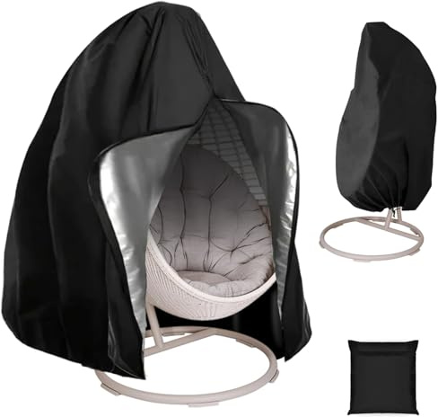 SINRAD 230 * 200CM Housse de Chaise Suspendue, Couverture Imperméable Protection pour Œufs Chaise, Housse Oeuf Suspendu Extérieur, 210D Oxford Hanging Chair Cover