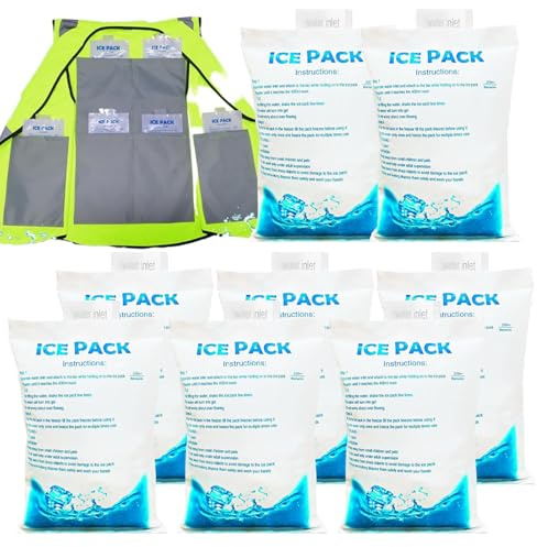 Celuicion Compresse refrigeranti,Compresse di Raffreddamento Gel Per Il Frigorifero | Accessori di Raffreddamento Estivo Per Attività All'aperto Come Trasporto Pesca