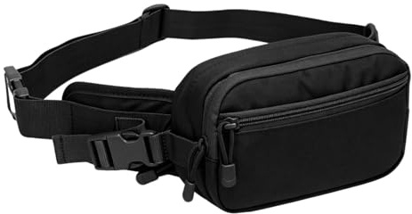 Riñonera Oculta – Riñonera De Nailon De 240 G con Correa Ajustable Impermeable para Exteriores Equipo De Almacenamiento De Seguridad Duradero | Paquete Versátil para Viajes Diarios para Caminar,