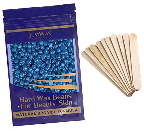 Wachsperlen Haarentfernung - Hard Wax Beans - Waxing Perlen - Warmwachs Perlen - Enthaarungswachs Niedrigtemperatur Ohne Vliesstreife 100g (Kamille)