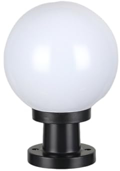 IOIUSKKU Luz de poste de jardín impermeable IP65 para exteriores, lámpara de columna Industrial moderna de plástico práctica y práctica, ahorro de energía