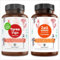 DUO Perfekte Ergänzung - Kombiniert Selen-Schilddrüse Kapseln & Curcuma mit allen Zellschutz Nährstoffen* & 2x Naturkunde-Komplex mit Pflanzenextrakten - TyreoVigo & Curcuma vegane Kapseln