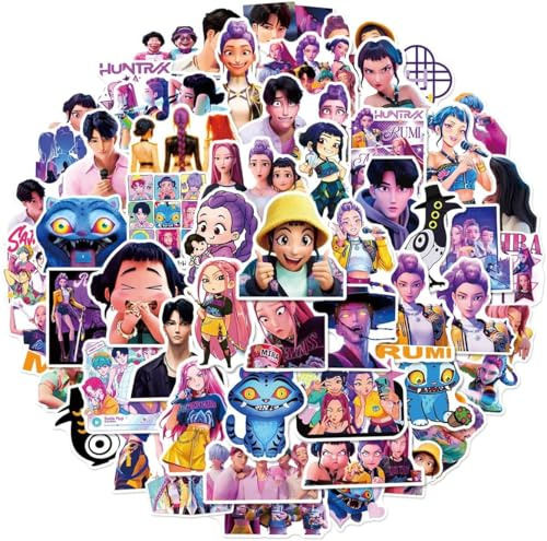 Juego de 60 pegatinas con diseño de personajes de anime, pegatinas impermeables de vinilo para ordenador portátil, monopatín, funda para teléfono móvil, casco, regalo, diario de bricolaje