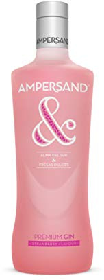 Ampersand - Ginebra premium sabor Fresa - 1 botellas de 700ml