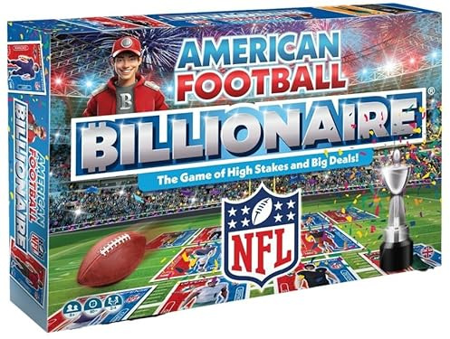 NFL Board Game By Football Billionaire Board Games | Family Board Games for Kids and Adults | Ages 8+ | A Trading & Family Strategy Board Game Game for 2-6 Players as Seen on Dragon's Den