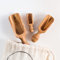 Darido Gewürzschaufeln aus natürlichem Olivenholz 3er-Set -12 cm, 9 cm und 6 cm- Handgefertigt -Hitzefestes und kratzfestes Utensil - Gewürze, Kaffee, Tiernahrung, Milchpulver, Mehl, Salz Utensil