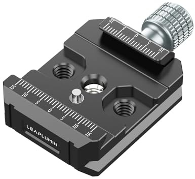 Leaplumin Abrazadera de tipo suizo Arca de aluminio con tornillo de 3/8 y 1/4, abrazadera de liberación rápida Arca QR para DJI Ronin S/SC