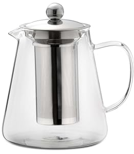 Weis Teekanne 1,2 L mit Teefilter aus Edelstahl 17048 - Transparent - 1 St.