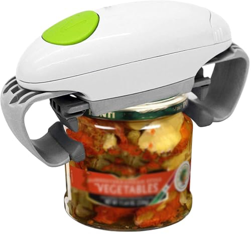 GAYAYAS Apriscatole Elettrico One Touch Apriscatole Twist Apriscatole Automatico Grip Mani Libero Strumento di Apertura Bottiglia Strumenti Cucina Gadget,Green