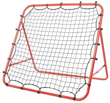 Filet de rebond de football, but de football, filet de football rouge, multifonction, design pliable, volley-ball et basket-ball, mur de rebond
